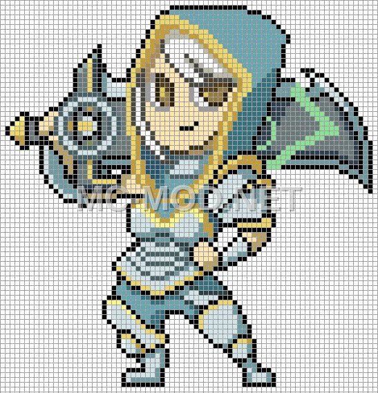League of Legends Riven Pixel Art