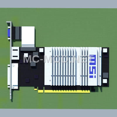 MSI Radeon HD 5450 Graphics Card Pixel Art