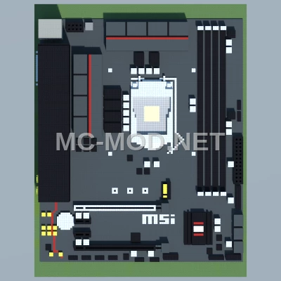 MSI Z270M Mortar Motherboard Pixel Art