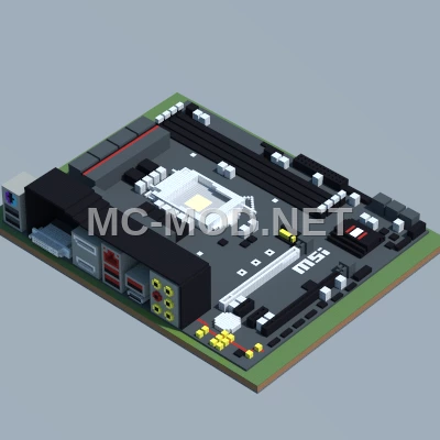 MSI Z270M Mortar Motherboard Pixel Art