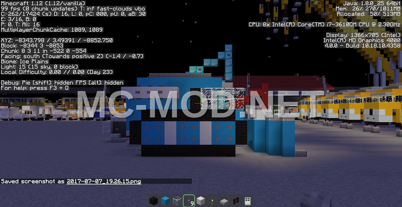 Massive Blue Bulldozer
