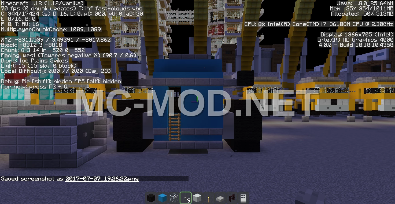 Massive Blue Bulldozer
