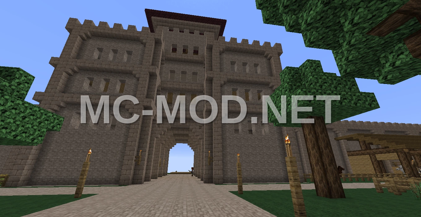Medieval Castle Gatehouse Structure