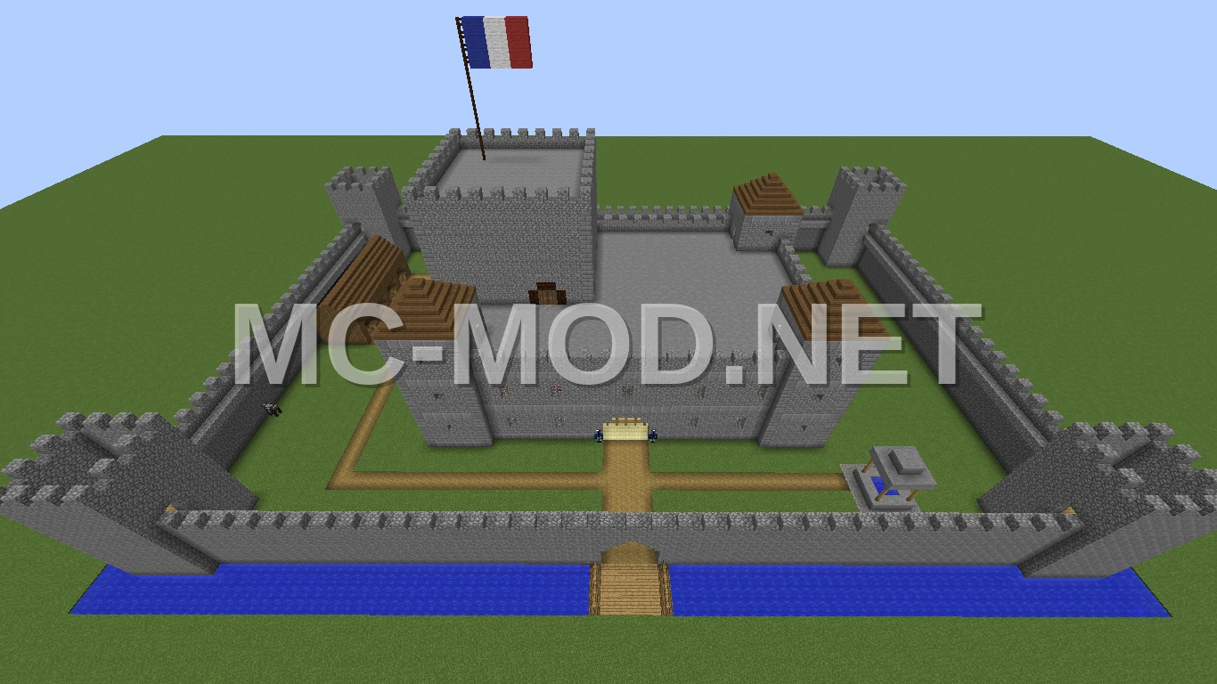 Medieval Fortified Castle with Dungeon