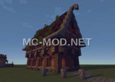 Dark Oak Medieval Village House
