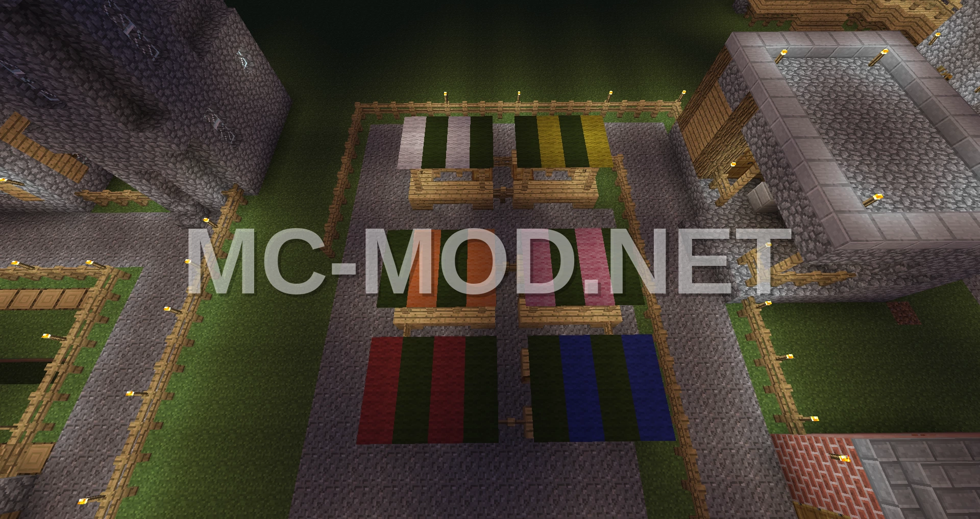 Medieval Village with Market and Station
