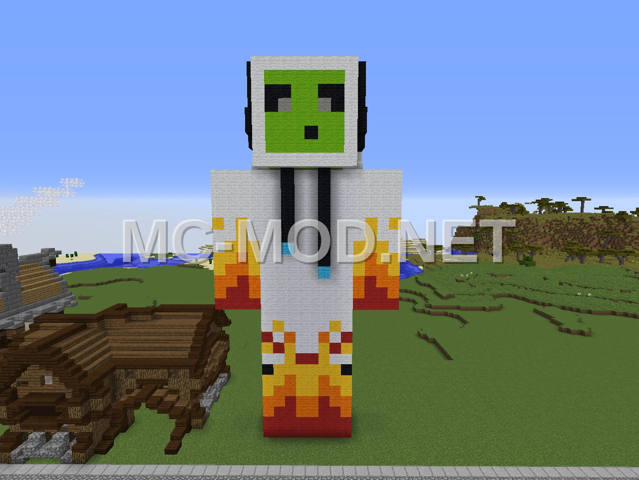 Minecraft Character Statue Build