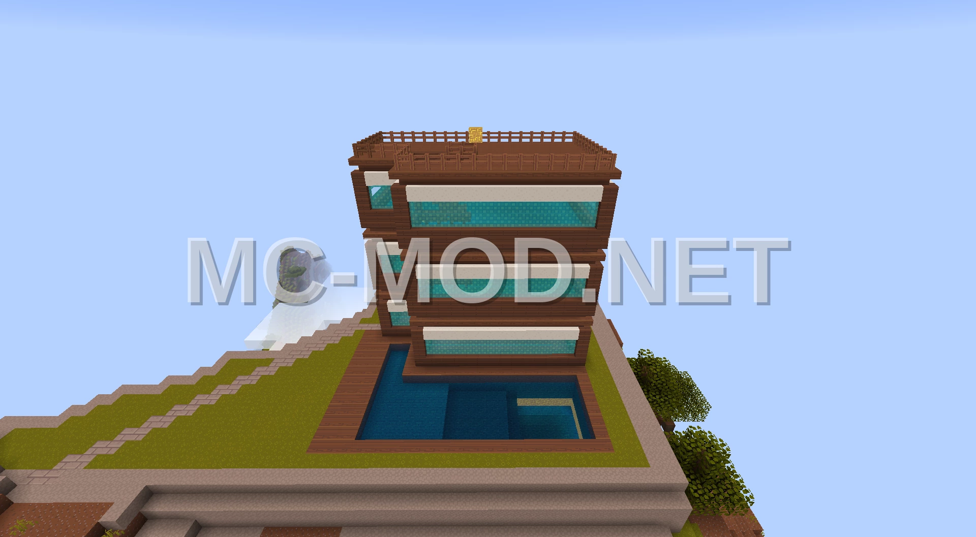 Modern 3-Story Wooden Home
