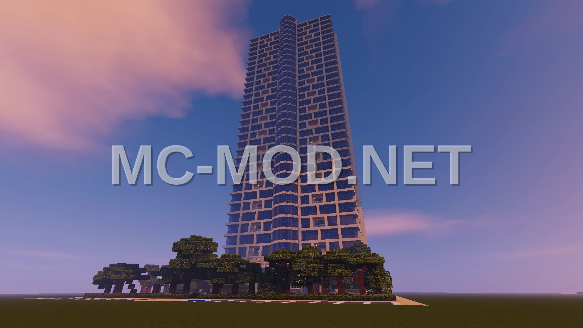 Modern Apartment Tower with Amenities