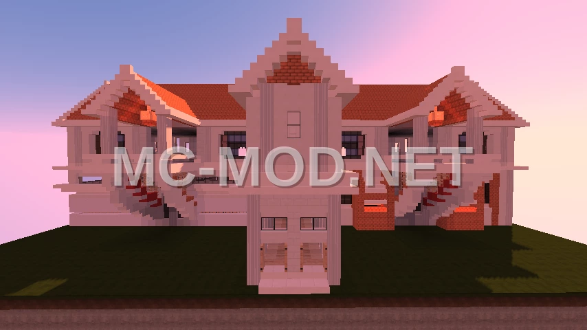 Modern Family House with Balconies
