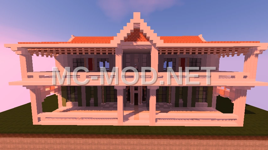 Modern Family House with Balconies