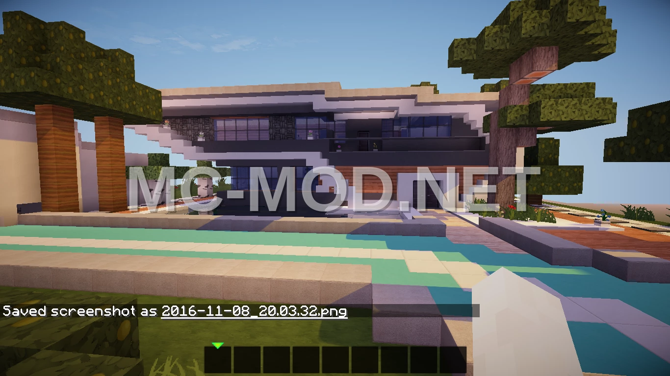 Modern House With Dirt And Bedrock