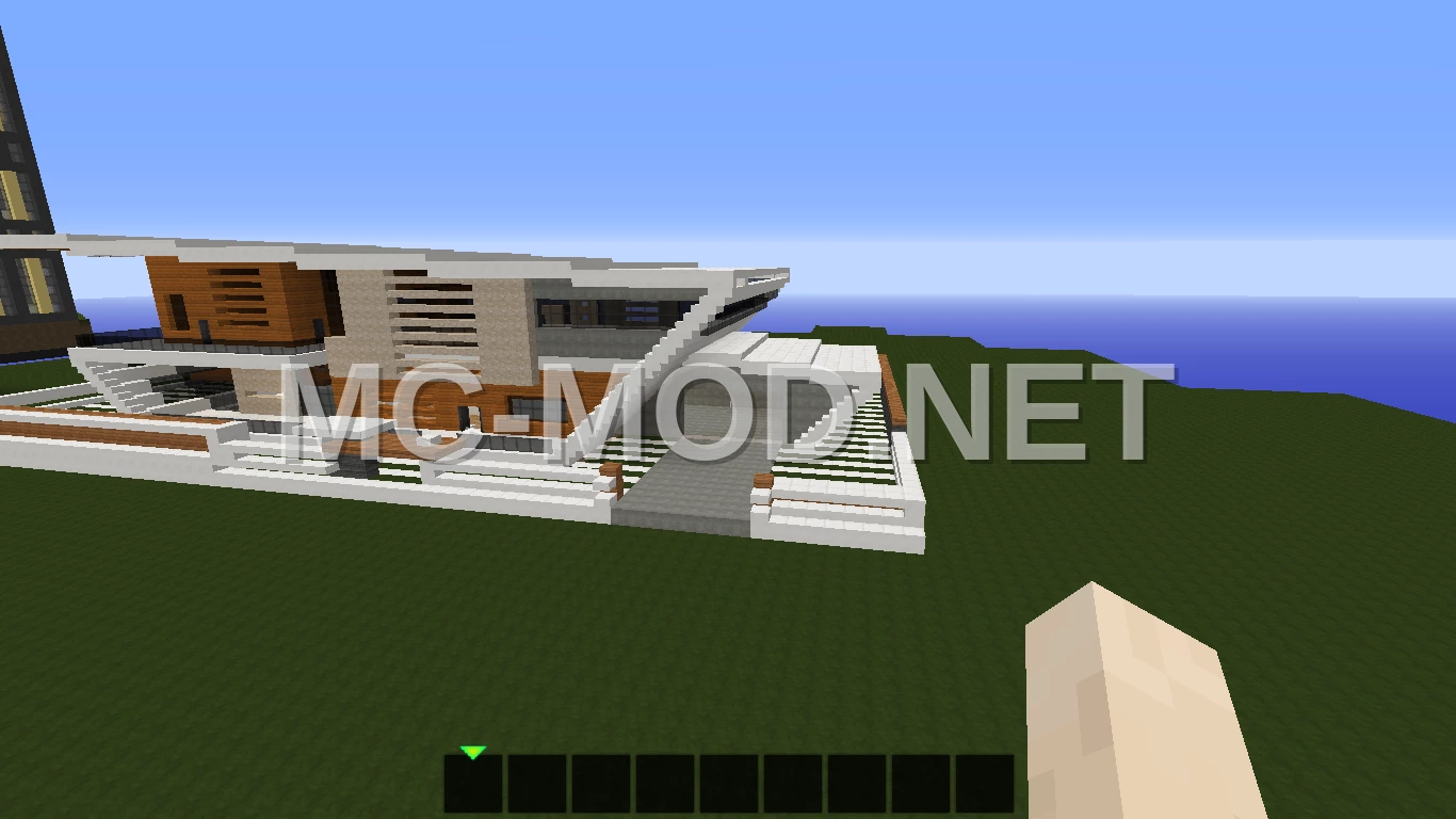 Modern Quartz Block House With Manual Lighting