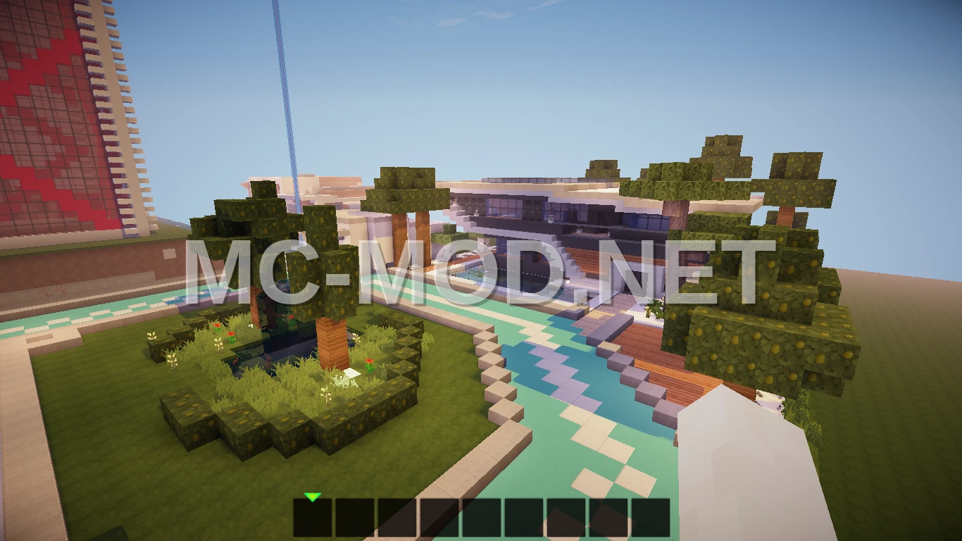Modern House With Dirt And Bedrock