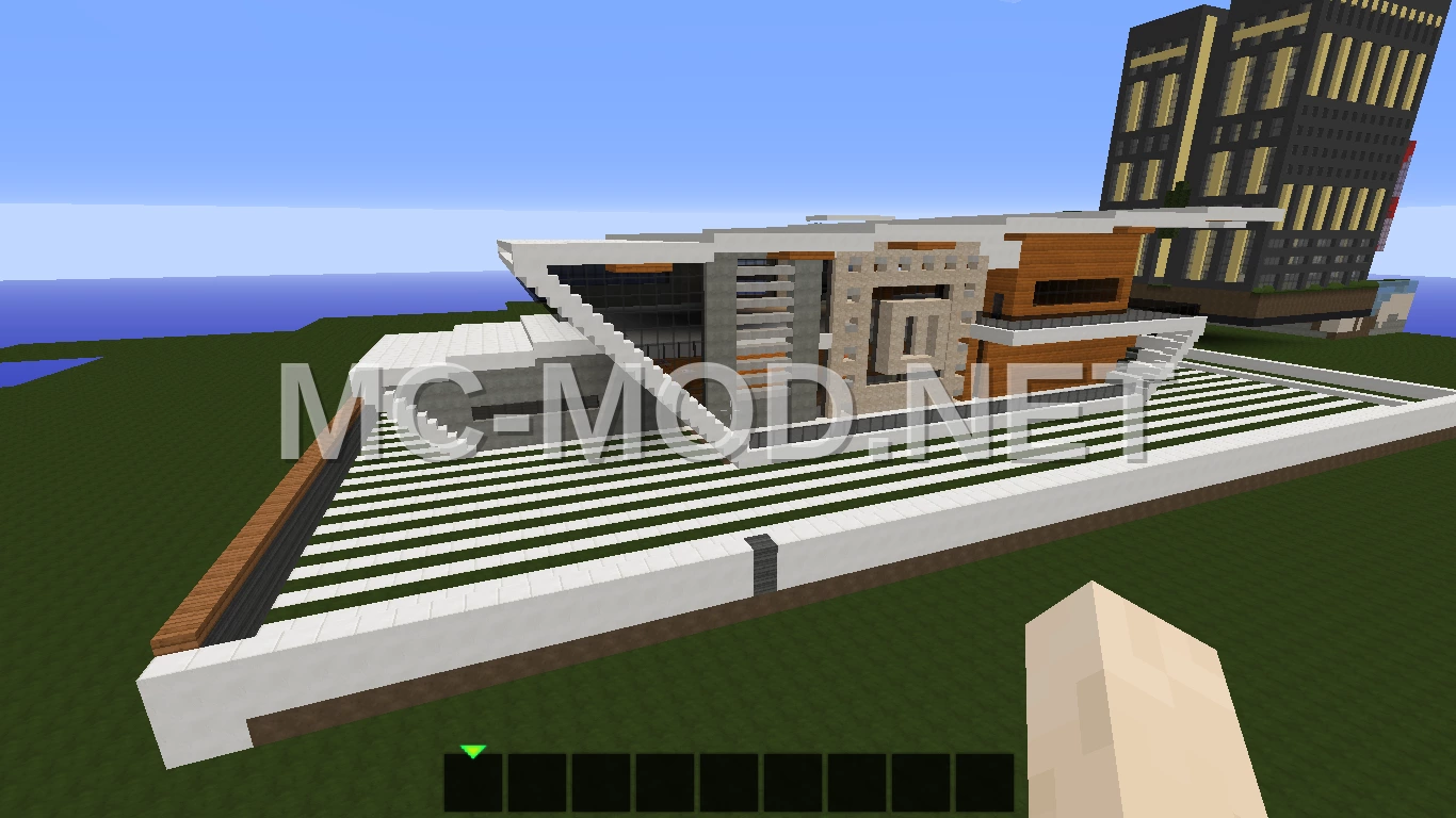 Modern Quartz Block House With Manual Lighting