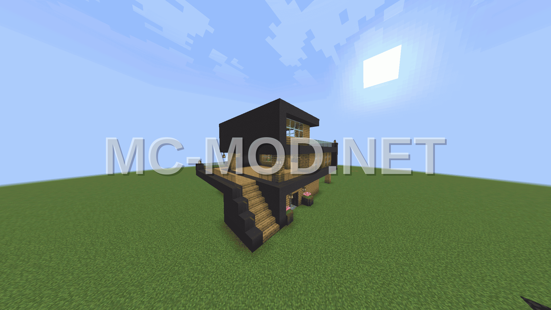 Modern Oak and Black House