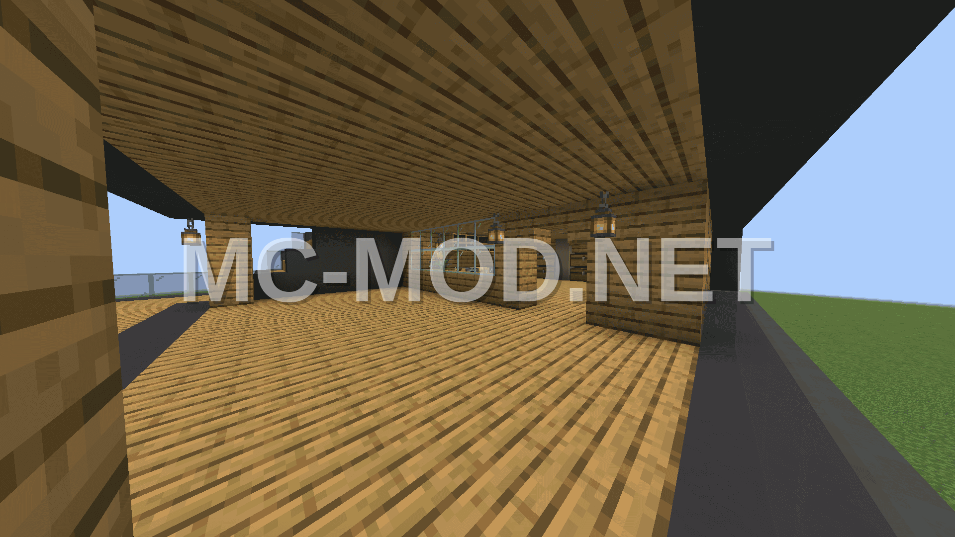 Modern Oak and Black House