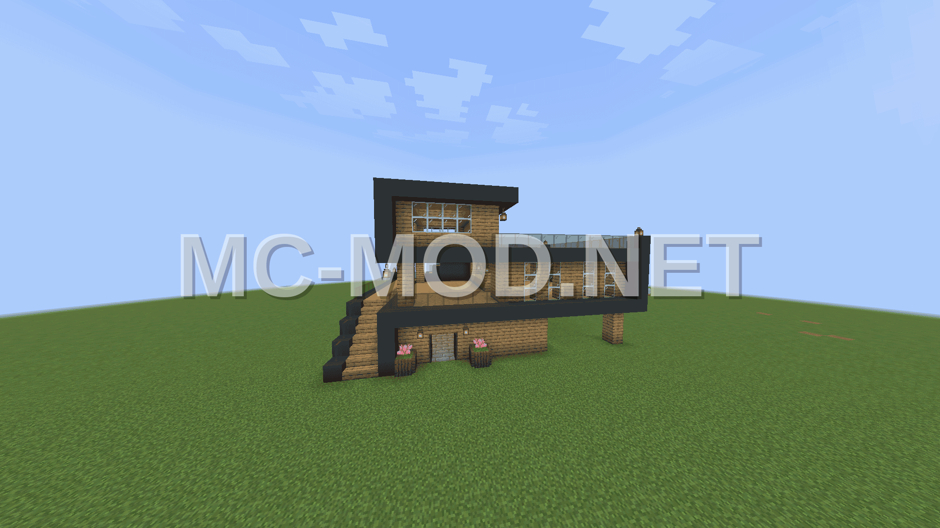 Modern Oak and Black House