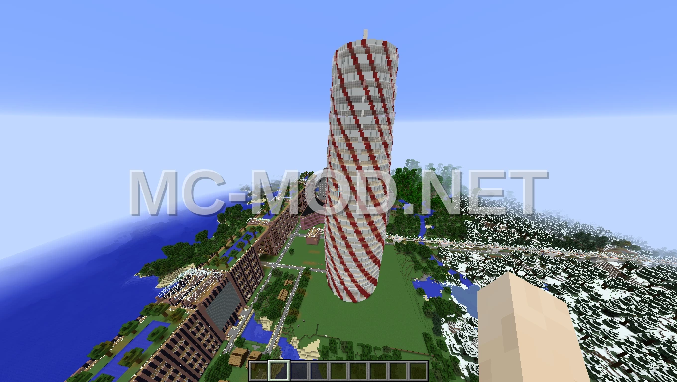Modern Spiral Skyscraper