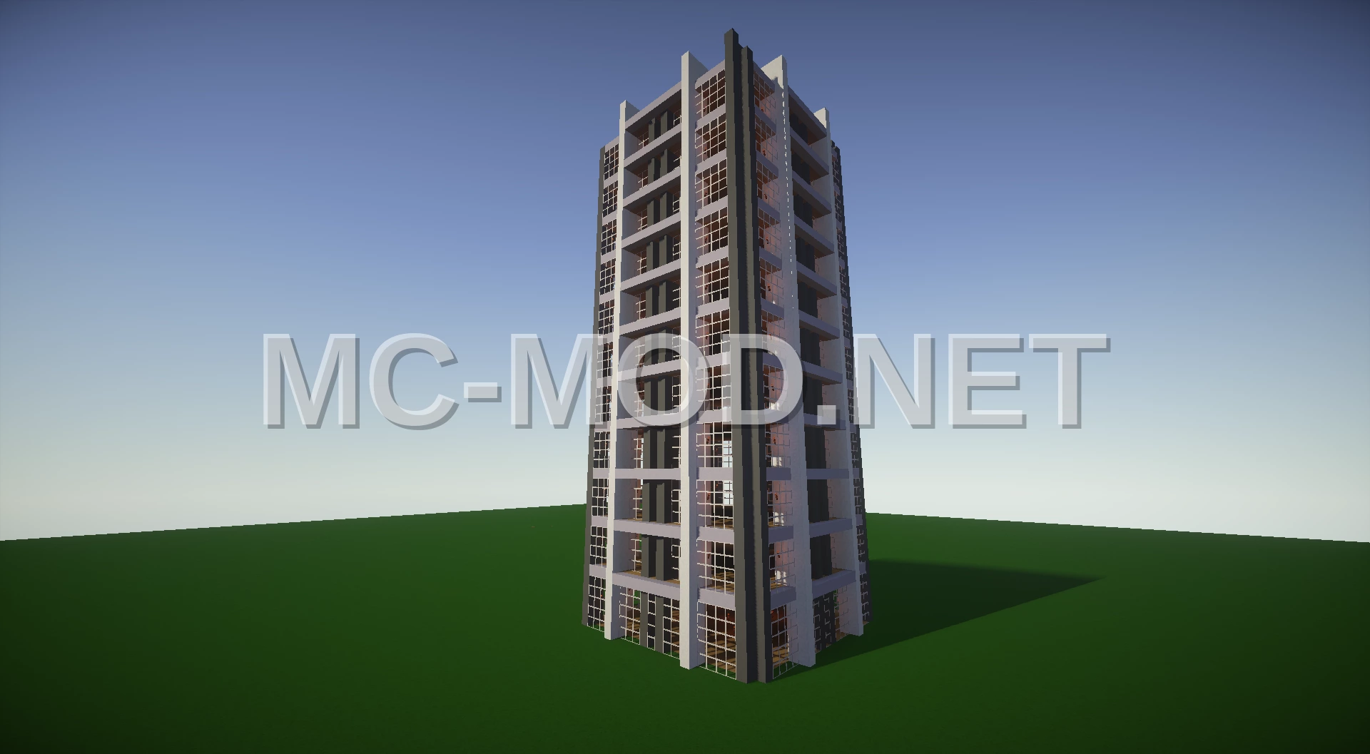 Modern Unfurnished Grey Tower