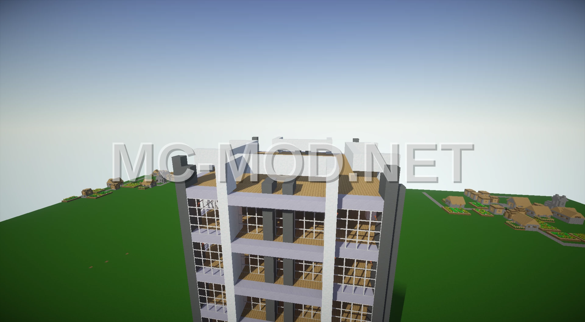 Modern Unfurnished Grey Tower