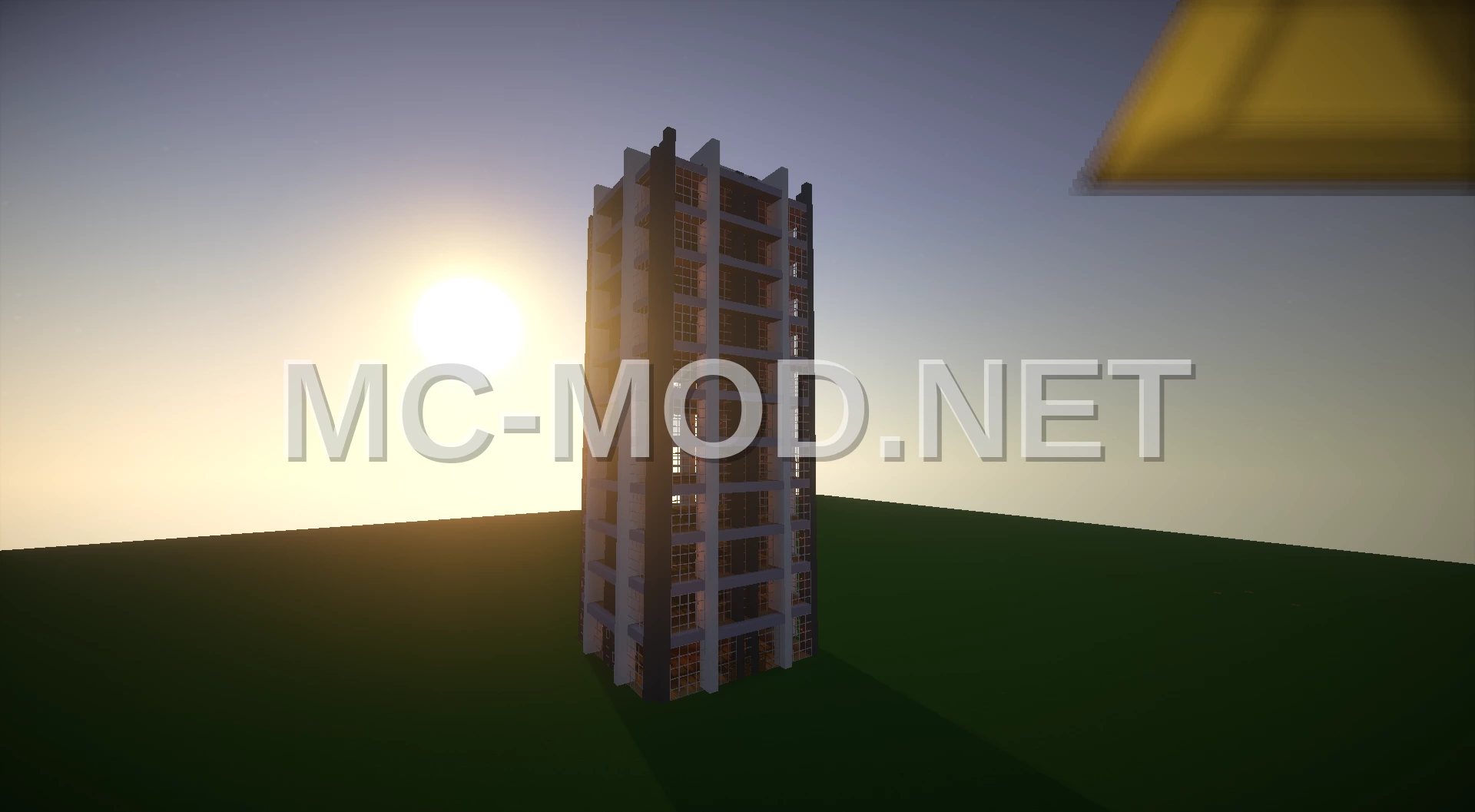 Modern Unfurnished Grey Tower