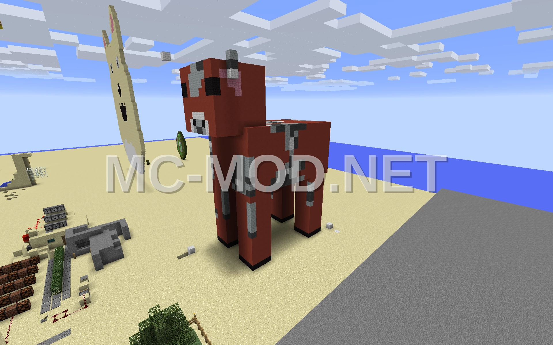 Mushroom Cow Statue