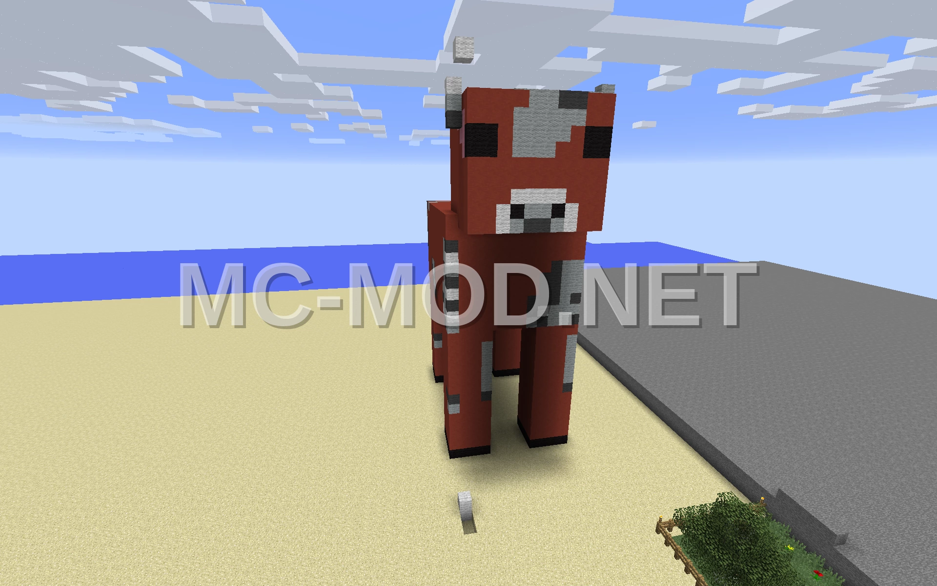 Mushroom Cow Statue
