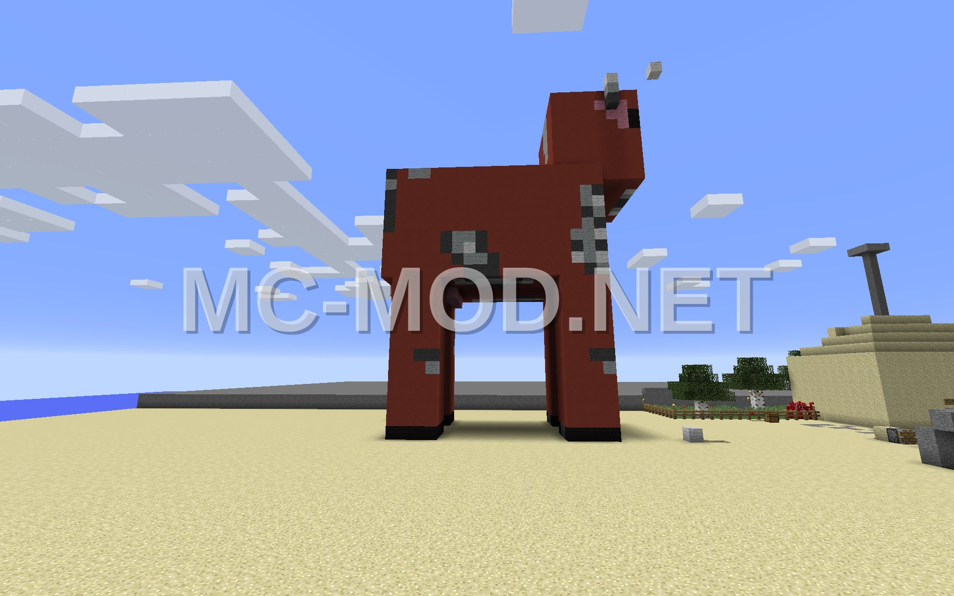Mushroom Cow Statue