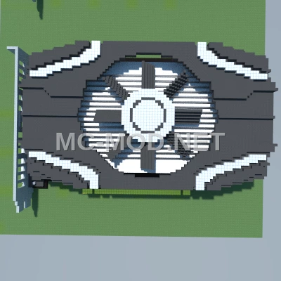 NVIDIA GTX 1050 Ti Pixel Art Schematic