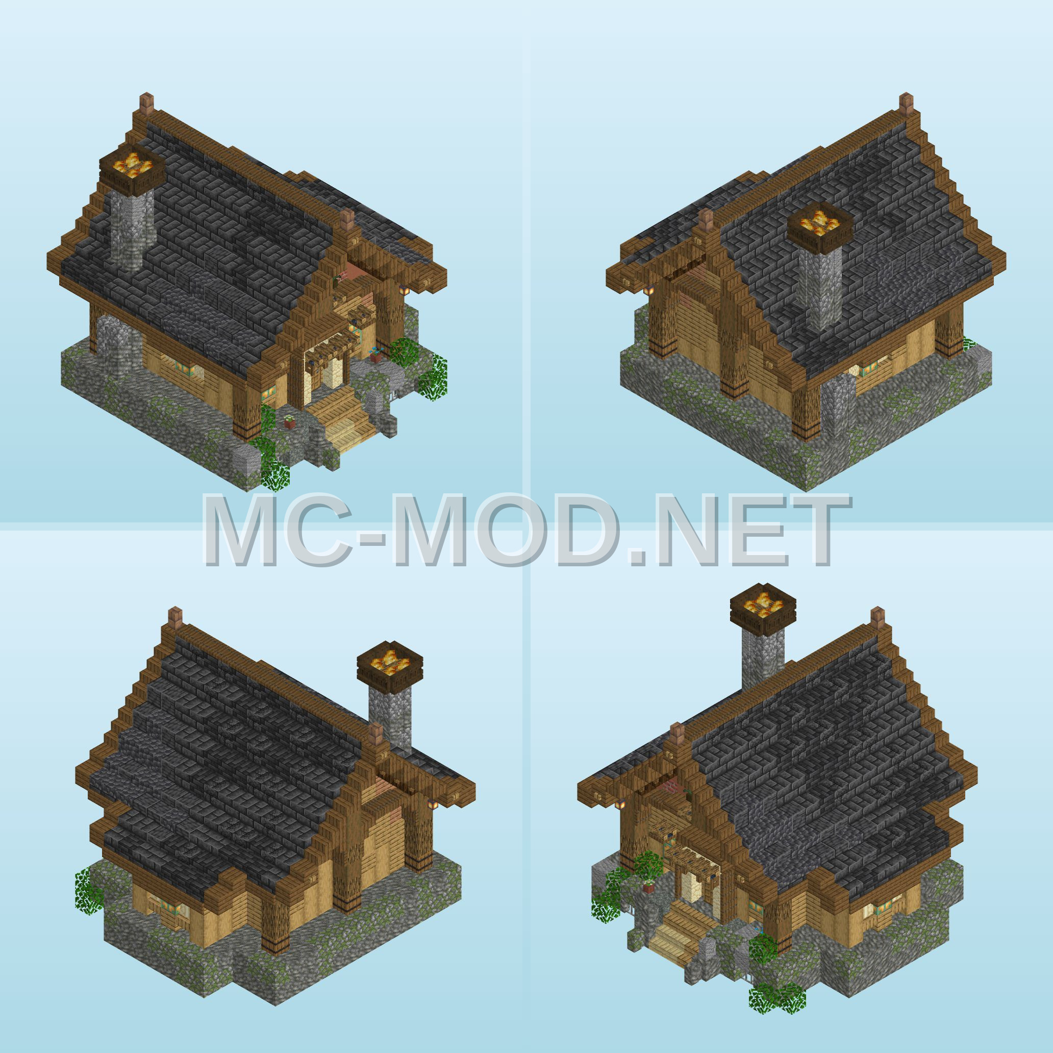 Oak Deepslate Starter Base