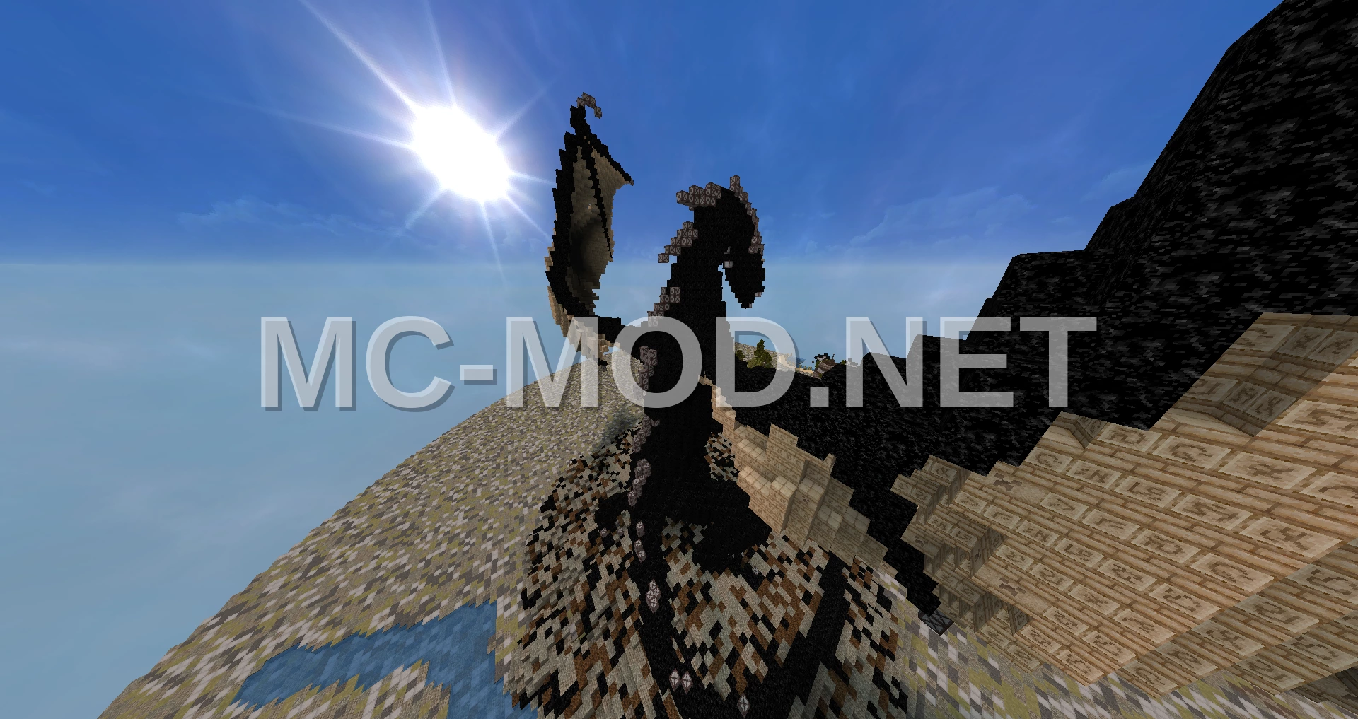 Obsidian Dragon Statue