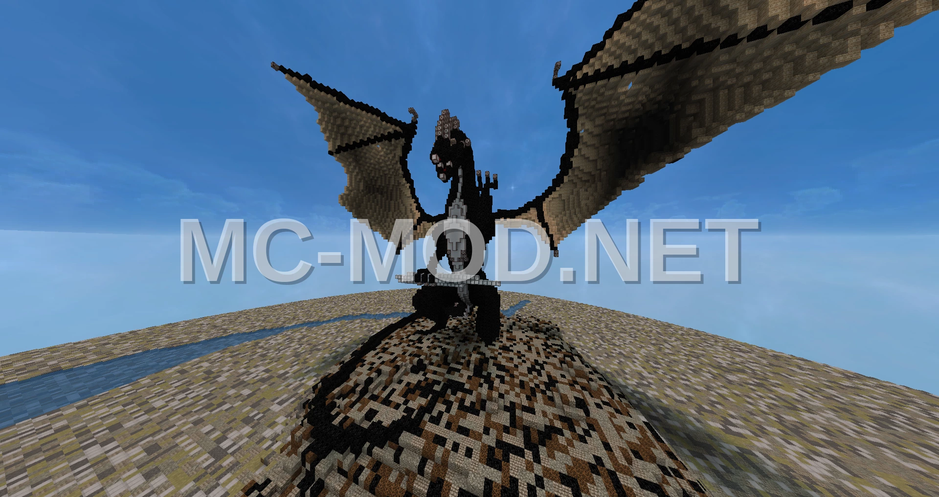 Obsidian Dragon Statue