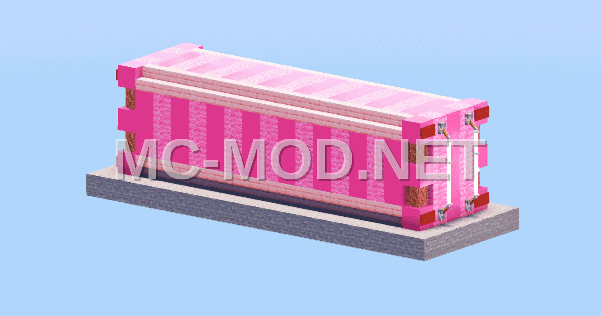 Pink Container Decoration