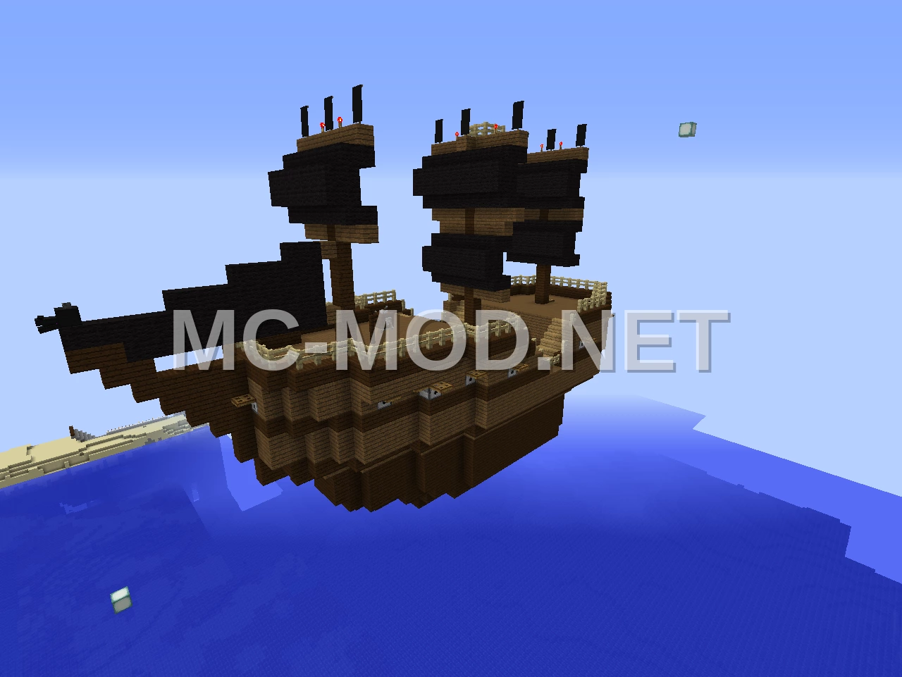 Pirate Ship – Dark Oak & Water Design