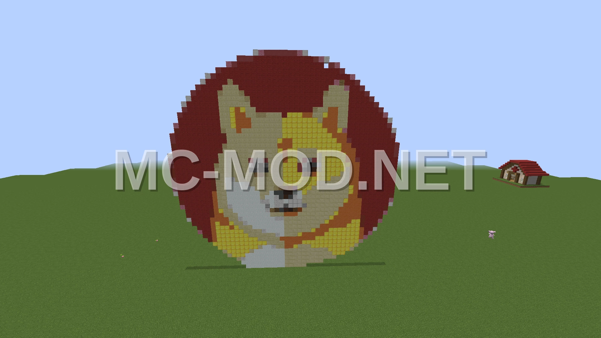 Pixel Art Dog Sculpture