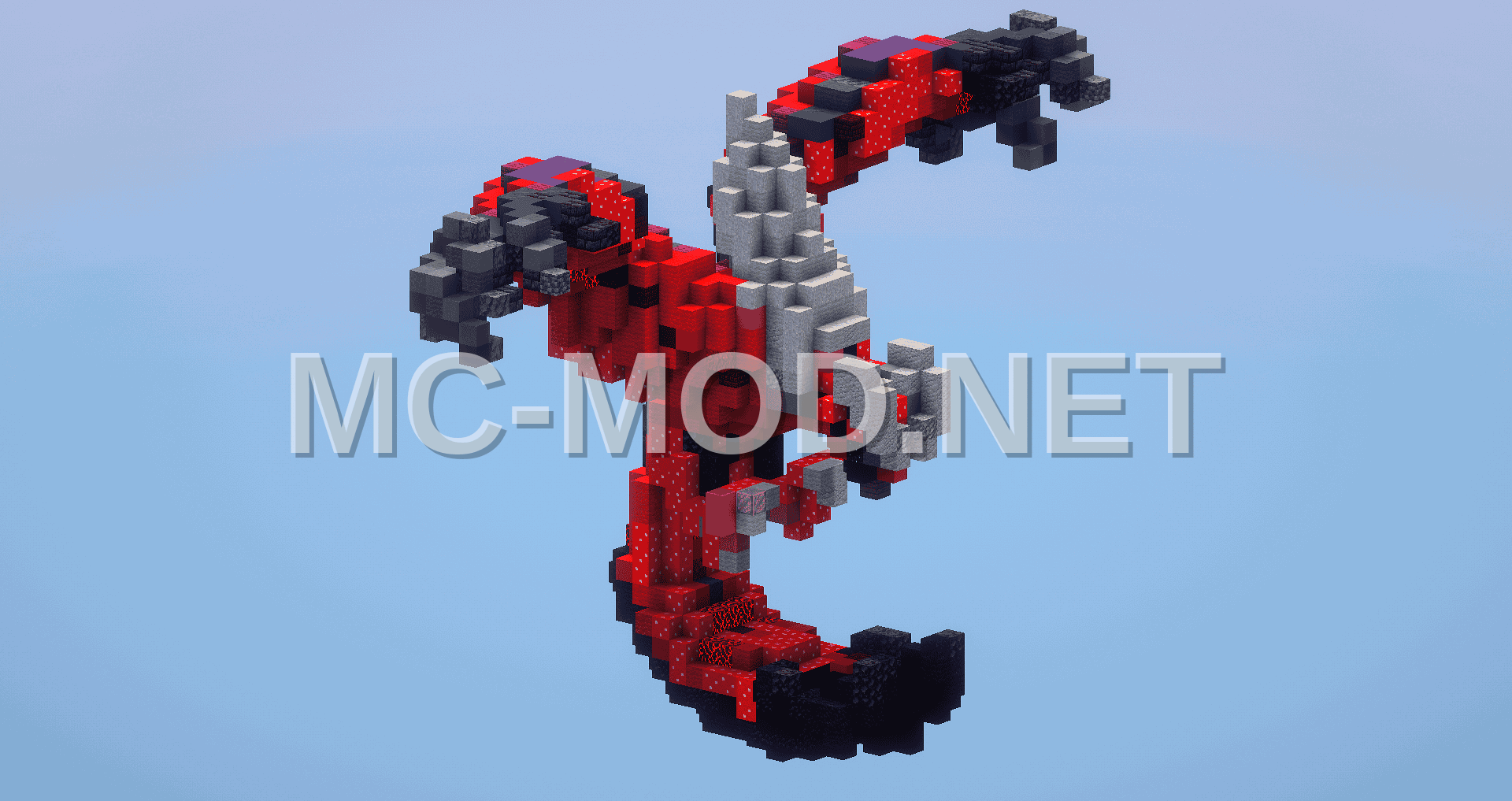 Pokemon Yveltal Pixel Art Statue