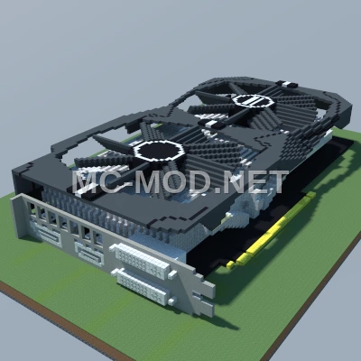 Radeon RX 470 Graphics Card Pixel Art