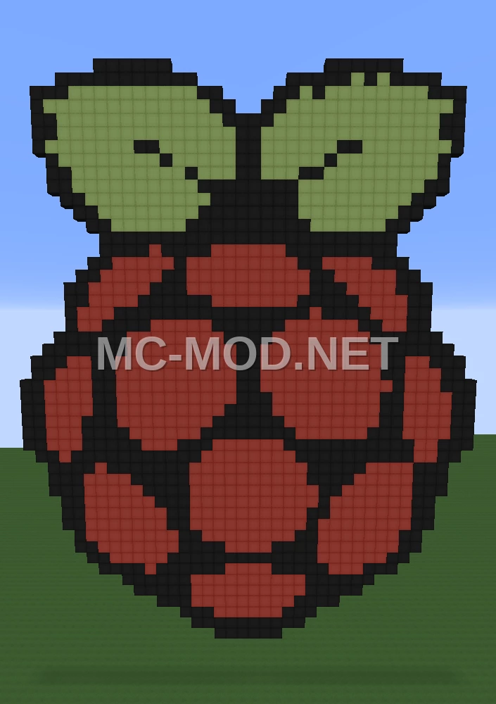 Raspberry Pi Logo Pixel Art