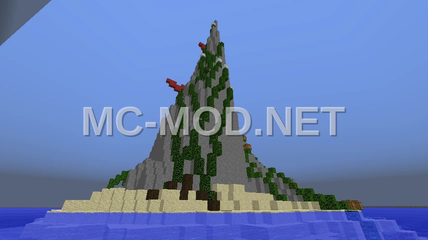 Rock Island Castle with Towers