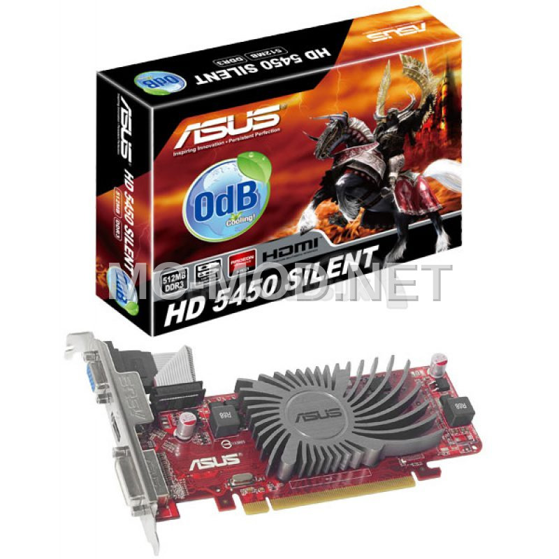 Silent ASUS Radeon HD 5450 Graphics Card