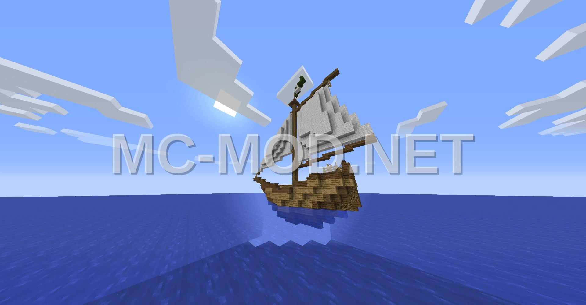 Sloop Ship with Movecraft Signs