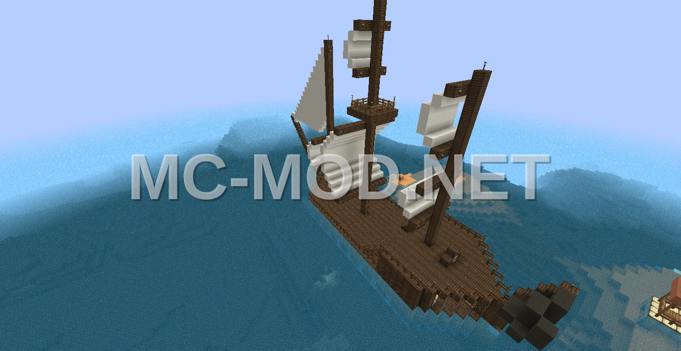 Dark Oak Pirate Ship
