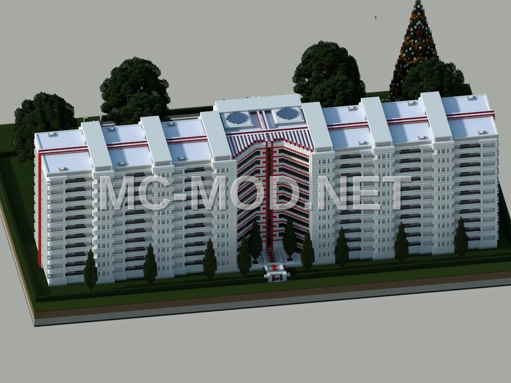 Spacious Apartment Building – Polished Diorite