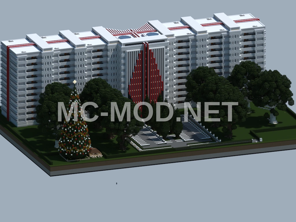 Spacious Apartment Building – Polished Diorite