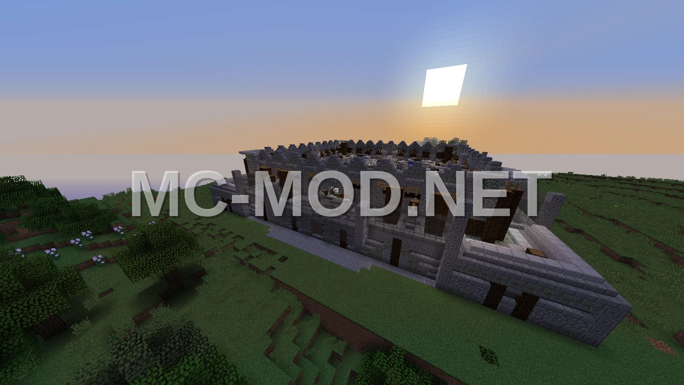 Mossy Stone Brick Spawn Base