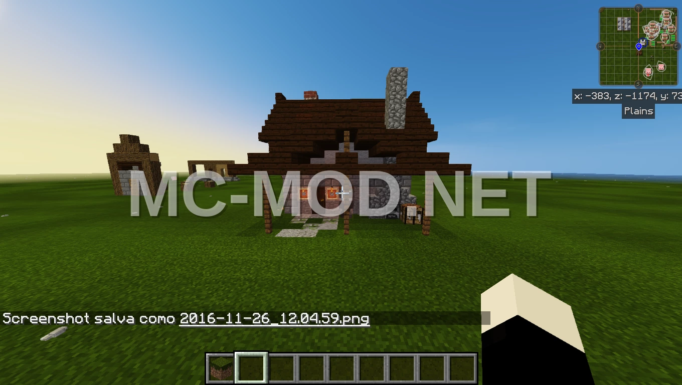 Dark Oak Starter House Schematic