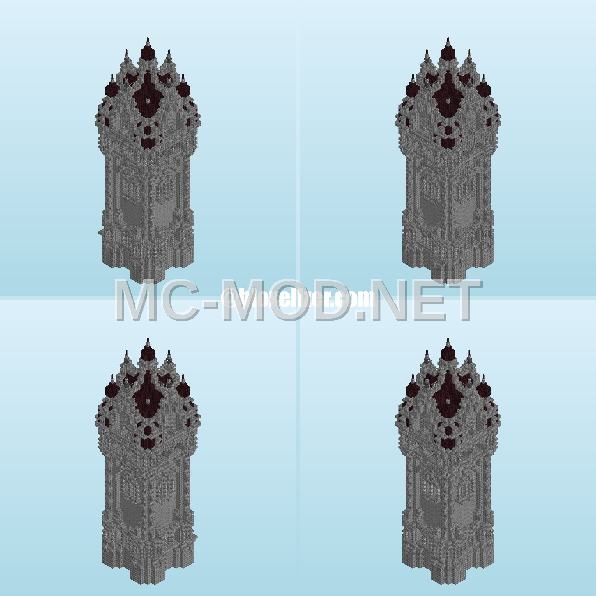 Tall Stone Brick Tower Structure