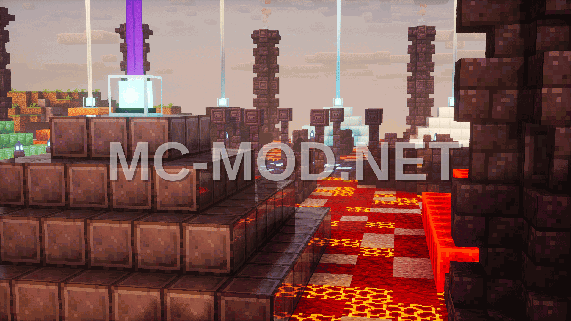 Temple With All Minecraft Beacons