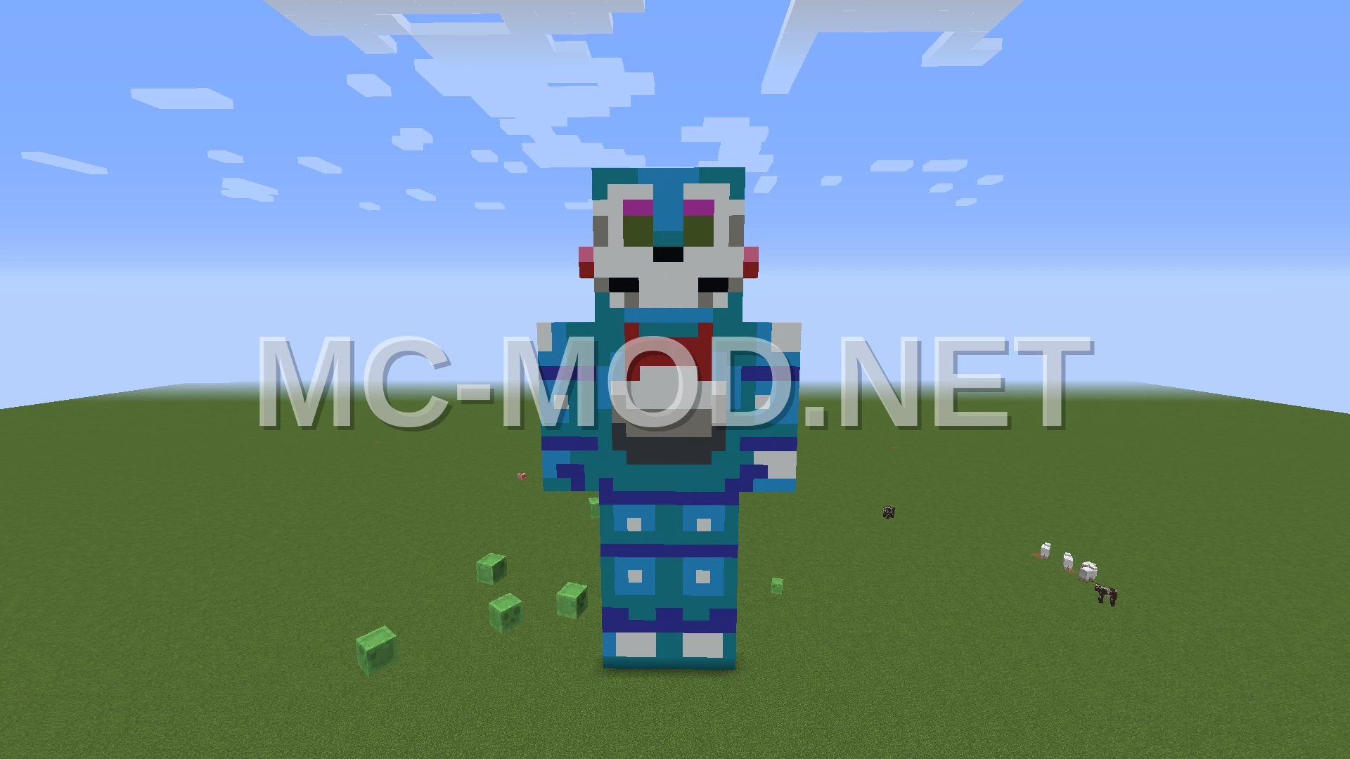 Toy Bonnie Pixel Art Skin